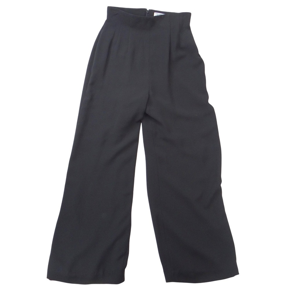 Vintage Adrianna Papell Evening Essentials Black Wide Leg Dress Pants Size 4